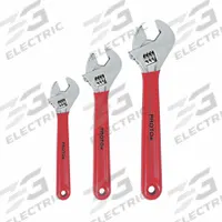PROTO Adjustable Wrench Set: Steel, Satin Chrome, 1 1/2 in Jaw Capacity, Cushion Grip Grip (MPN J795GA). Key specifications — attr309359: Satin Chrome; attr309363: 8 in to 12 in; attr324924: PROTO; attr309365: J712GB; attr309358: Steel.