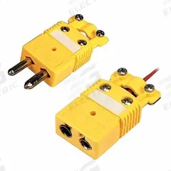 OMEGA Temperature Probe Connectors & Adapters: Plug, For Type K Thermocouple Type, Std Plug, 2 Pins (MPN OSTW-CC-K-M). Key specifications — attr1432251: Clamp Included; attr1432252: Write-On Window Included; attr1432254: Hollow; attr1432255: Round; attr1276097: Plug; attr1276100: Chromel; attr1276082: Standard Plug; attr1276092: OMEGA.
