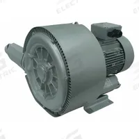 FUJI ELECTRIC Regenerative Blower: 1.2 hp, 124.6 in wc Max Op Pressure, 110 in wc Max Vacuum (MPN 2VFB30-1.2-7W). Key specifications — attr49842: Three; attr49816: FUJI ELECTRIC; attr49813: 2VFB30-1.2-7W; attr49822: 3.5/2.2 A; attr49827: Female; attr49830: NPT; attr49833: NPT; attr49845: 230/460V AC.