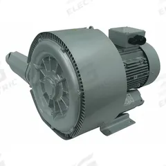 FUJI ELECTRIC Regenerative Blower: 1.2 hp, 124.6 in wc Max Op Pressure, 110 in wc Max Vacuum (MPN 2VFB30-1.2-7W). Key specifications — attr49842: Three; attr49816: FUJI ELECTRIC; attr49813: 2VFB30-1.2-7W; attr49822: 3.5/2.2 A; attr49827: Female; attr49830: NPT; attr49833: NPT; attr49845: 230/460V AC.