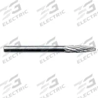 APPROVED VENDOR Carbide Bur: Ball-Nosed Tree, SF-1, Double Cut, 1/4" x 5/8" Head, 1/4" Shank (MPN 19D867). Key specifications — Trade Number: SF-1; Brand: APPROVED VENDOR.