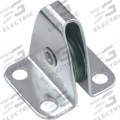 RONSTAN Pulley Block: Lead Pulley Block, Mounted, Upright Mount, 350 lb Working Load Limit, Pulling (MPN RF453). Key specifications — Operation: Pulling; Brand: RONSTAN; Housing Material: 316 Stainless Steel; Sheave Material: Nylon.