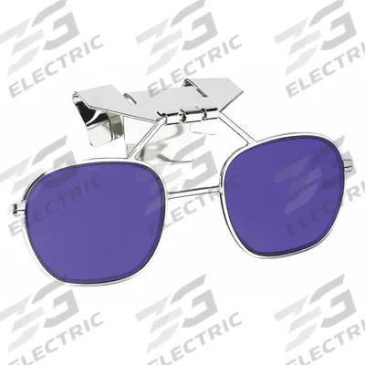 UVEX BY PIP Clip-On Eyewear: Blue Lens Color, Scratch-Resistant, Clip-On Mounting - Honeywell Eye Shield Assemblies for Hard Hats & Helmets