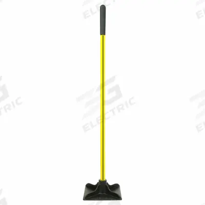 NUPLA Dirt Tamper: Steel Blade, 10 in Wd, 10 in Blade, Fiberglass Handle, 48 in Lg - Hand Tampers