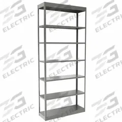 HALLOWELL Metal Shelving: Standalone, Heavy-Duty, 36 in x 12 in, 84 in Overall Ht, 7 Shelves (MPN DT5512-12HG). Key specifications — Frame Material: Steel; Shelving Material: Steel; Assembled: Unassembled; Color: Gray; Brand: HALLOWELL.