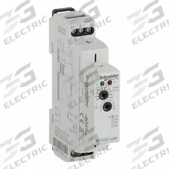 SCHNEIDER Adjustable Current Sensing Relay: DIN-Rail Mounted, 15 A Current Rating, 24 to 240V AC (MPN 841CS1-UNI). Key specifications — Adjustment Method: Rotary Knob; Electrical Connection: Terminal Strip; Monitored Parameters: Overcurrent; Mounting Style: DIN Rail; Status Indicator: LED Indicator; Trip Point: 0.1 to 1 A; Trip Point Type: Adjustable; Brand: SCHNEIDER.