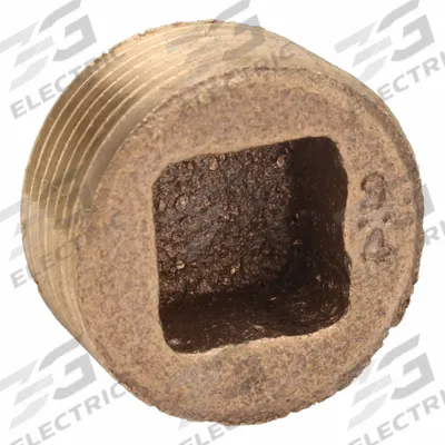 Grainger Plug: Square Drive Cored Plug - Low-Pressure Threaded Pipe Fittings