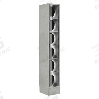LOCKUP Wardrobe Locker: 12 in x 18 in x 82 in, Clearview, 3 Tiers, 1 Units Wide - Clearview Metal Wardrobe Lockers