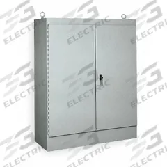 WIEGMANN Enclosure: Steel, 90 in x 72 in x 24 in, NEMA 12, Solid Cover, Hinged (MPN WA907224FSD). Key specifications — Brand: WIEGMANN; Closure Method: Padlock Hasp; Knockouts: Not Included.
