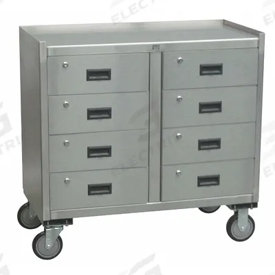 JAMCO Mobile Cabinet Workbench: 37 in x 19 in, Steel, 1,200 lb Overall Load Capacity - Mobile Cabinet Benches with Drawers