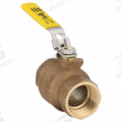APOLLO Manual Two-Way Ball Valve: 1 1/4 in, Bronze, Straight, FNPT x FNPT, Full Port - Bronze Ball Valves