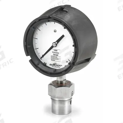 ASHCROFT Pressure Gauge with Diaphragm Seal: 0 psi to 600 psi, 1259/311-312, 4 1/2 in Dial - Dial Pressure Gauges with Nickel Alloy C-276 Mini-Seal