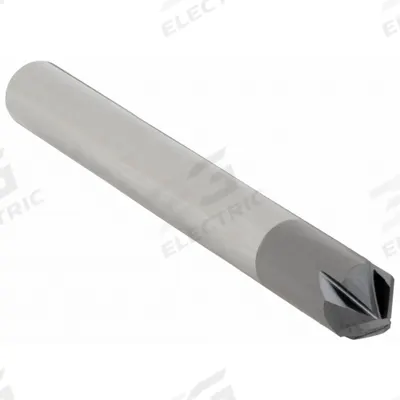 APPROVED VENDOR Chamfer Mill: Carbide, AlTiN Coated, 4 Flute, 82°, 3/16" Mill Dia - Carbide Chamfer Mills