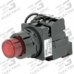 SIEMENS Illuminated Push Button: Illuminated, Extended Profile, Non-Metallic, 30 mm, 1NO (MPN 52BT6D2K). Key specifications — Brand: SIEMENS; Action: Maintained/Momentary; Series: Class 52; Terminal Connection: Pressure Plate; Push Button Material Type: Non-Metallic.