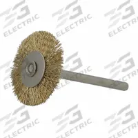 APPROVED VENDOR Wire Wheel Brush: Crimped Brass, 1" Dia x 3/16" Wd, 1/8" Shank, 0.005" Fill (MPN 66254443027). Key specifications — Brand: APPROVED VENDOR.