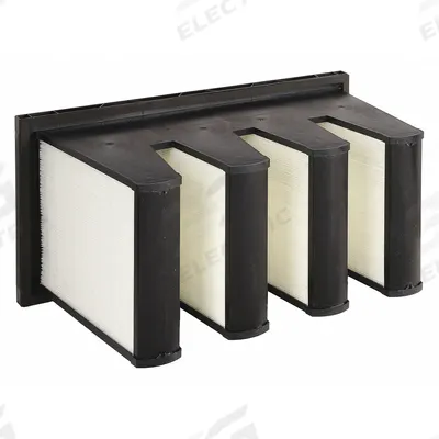 GRAINGER V-Bank Air Filter: 12 in x 24 in x 12 in, Synthetic, Single Header - MERV 13 V-Bank Air Filters