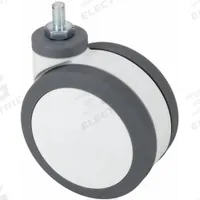APPROVED VENDOR Stem Caster: Swivel, 4 15/16 in Wheel Dia., Metric, 3 1/8 in Wheel Wd, Polyurethane (MPN P18S-UP125K-ST8). Key specifications — attr1111390: APPROVED VENDOR; attr1111403: Ball; attr1111394: M12x1.75; attr1111436: Gray; attr1176848: Swivel.