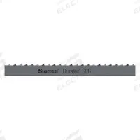 STARRETT Band Saw Blade: Carbon Steel, Duratec(TM) SFB, Aluminum/Carbon Steel/Soft Metal/Wood, 6 (MPN 91361-12-10). Key specifications — attr1211722: 12 ft 10 in; attr1099499: 6.