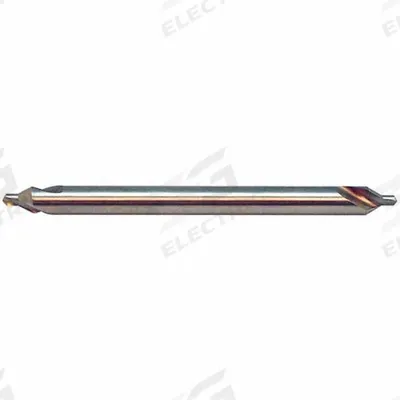 KEO Center Drill: Plain Type, #2, 60°, 6 in Overall Lg - Plain-Tip Center Drills