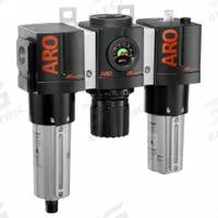 ARO Filter/Regulator/Lubricator: 1 in NPT, 215 scfm, 200 psi Max Op Pressure, 5 micron, 3000 Series (MPN C38461-811). Key specifications — attr109588: 3000; attr109524: ARO.