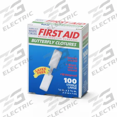 APPROVED VENDOR Adhesive Bandage: Butterfly Wound Closures, 1/2 in Wd, 2 3/4 in Lg - Strip Bandages