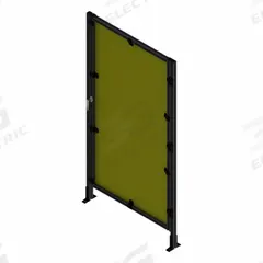 T-Slot Framing System Door: Stand-Alone, Black, Right Swing, 72 in H x 39 in W x 5 1/2 in D, Mesh (MPN 48236). Key specifications — Finish: Anodized; Brand: FAZTEK; Panel Color: Yellow; Panel Type: Mesh; Color: Black; Material: Wire; Mesh Shape: Square; Assembly: Assembled.