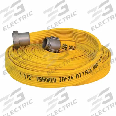 JAFX4 Fire Hose: 4-Layer, 2 1/2 in Hose Inside Dia, 25 ft Hose Lg - Attack Fire Hoses