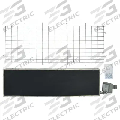 FOSTORIA Electric Infrared Heater Panel Emitter: 9,500 W Watt Output, 480V AC - Panel Emitters for Electric Infrared Heaters