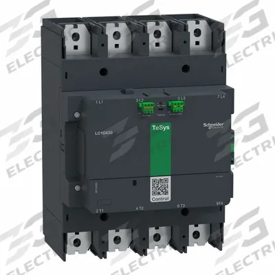 SCHNEIDER Contactor: 4 Poles, 4NO Contacts, 630 A - Non-Reversing IEC Contactors