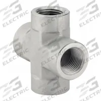 PARKER Metal Pipe Cross: Cross, Steel, 3/8 in x 3/8 in x 3/8 in x 3/8 in, 4,500 psi (MPN 3/8 KMMOO-S). Key specifications — Brand: PARKER; Maximum Operating Pressure: 4,500 psi; (DO NOT SEND) Manufacturer Location: Globally Sourced; Fitting Pipe Size: 3/8 in x 3/8 in x 3/8 in x 3/8 in.