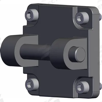 SMC Double Clevis: Clevis, Fits 80 mm Bore Dia, D5080 - Clevis Mounting Hardware
