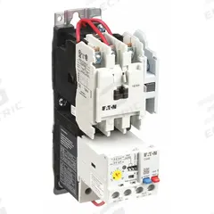 EATON NEMA Magnetic Motor Starter: Non-Reversing, 3 Poles, NEMA Size 0, 18 A, 120V AC Coil (MPN AN19BN0A5E020). Key specifications — Brand: EATON; Auxiliary Contact Form: 1NO; Coil Voltage: 110/120V AC; Phase: Three; Operator: None; Operator Controls: None; Auxiliary Contacts Included: 1NO; Signaling Features: Pilot Light.