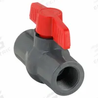 APPROVED VENDOR Manual Two-Way Ball Valve: 1 in, PVC, Straight, FNPT x FNPT, Full Port Ball Port (MPN 32H956). Key specifications — Brand: APPROVED VENDOR; Handle: Tee.