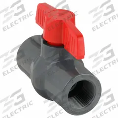 APPROVED VENDOR Manual Two-Way Ball Valve: 1 in, PVC, Straight, FNPT x FNPT, Full Port Ball Port (MPN 32H956). Key specifications — Brand: APPROVED VENDOR; Handle: Tee.