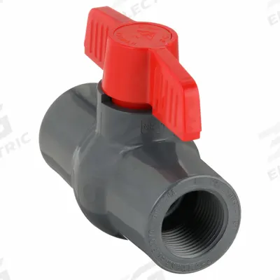 APPROVED VENDOR Manual Two-Way Ball Valve: 1 in, PVC, Straight, FNPT x FNPT - PVC Ball Valves