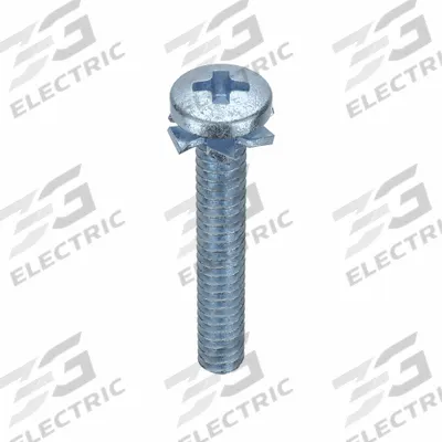 SEMS Screw: External Tooth, #4-40 Thread Size, 3/4 in Lg, Steel, Zinc-Plated - Machine Screws with External Tooth Lock Washers