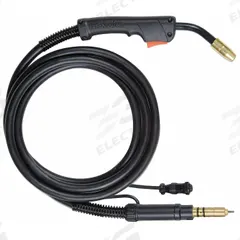 HOBART MIG Gun: HR100, 100 A, 0.035 in, 10 ft, Hobart-Compatible (MPN 285033). Key specifications — For Rear Connection Type: Hobart-Compatible; Contact Tip Series: M-Series; MIG Gun Model: 285033.
