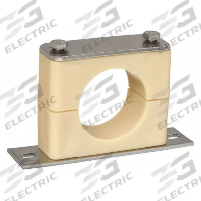 BEHRINGER PIPE SYSTEMS Beta Clamp: Smooth Bore, 316 Stainless Steel Clamp, Santoprene Cushion (MPN BSBX6025-SP) - Smooth-Core Beta Clamps