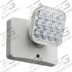 Remote Head: LED, Plastic, Ceiling/Wall, 1 W Lamp Watt, 1 Lamps, 3.6 V, Adj, 13M588/487V38/487V39 (MPN ERE W SGL SQ M12). Key specifications — Compatible Mfr. Model Number: EU2C HO; Mounting Location: Wall; Voltage: 3.6 V; Adjustable: Yes; Housing Color: White; Brand: LITHONIA LIGHTING.