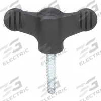 KIPP Hand Knob: Wing, Plastic w/ SS Thread, 5/16"-18 Thread, 20 mm Thread Lg, 50 mm Dia (MPN K0274.01A3X20). Key specifications — Brand: KIPP.