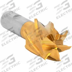 CLEVELAND Square End Mill: High Speed Steel, TiN Coated, 6 Flute, 1-3/8" Mill Dia, 2" LOC (MPN C75060)