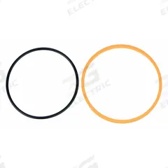 APPROVED VENDOR PTFE Square Ring Piston Seal Set: For 2 in Bore Dia., Buna N, 58 Shore D, Black/Gold (MPN 4PKJ9). Key specifications — attr95513: Gold; attr95516: (1) Each: PTFE Piston Ring With Nitrile Energizer, 70 Durometer Buna O-Ring; attr95514: -40° to 250°F; attr95511: Buna N; attr95512: 58 Shore D; attr98887: APPROVED VENDOR.