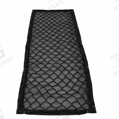 US NETTING Conveyor Safety Netting: 25 ft Net Lg, 9 ft Net Wd, 1/2 in Rope Dia, Nylon - Heavy Duty Conveyor Netting with Debris Liner