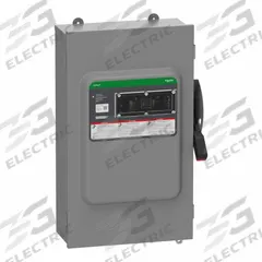 SCHNEIDER Safety Switch: Fusible, 200 A, Three Phase, 600V AC/DC, Galvanized Steel, Indoor (MPN VH364NAWKGL). Key specifications — Brand: SCHNEIDER.