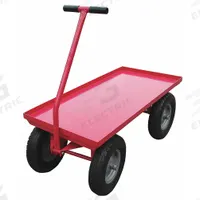 APPROVED VENDOR Wagon Truck: 3,000 lb Cap, 48 in L x 24 in W x 18 1/2 in H Deck, T-Shaped, Red (MPN 26Y471). Key specifications — Brand: APPROVED VENDOR; Color: Red.