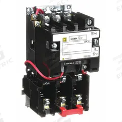 SQUARE D Magnetic Motor Starter: Non-Reversing, 3 Poles, NEMA Size 1, 27 A, 480V AC Coil (MPN 8536SCO3V06). Key specifications — Brand: SQUARE D; Coil Voltage: 480V AC; Phase: Three; Operator: None; Terminal Connection Type: Screw Clamp Terminals; Includes Pilot Light: No; Operator Controls: None; Auxiliary Contacts Included: No Auxiliary Contacts Included.