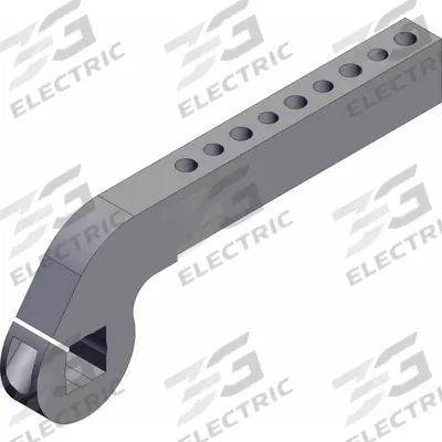 SMC Pneumatic Cylinder Clamp Arm: Mfr Part # CKZ-63A527P-X6013, Fits 63 mm Bore Dia - Accessories for Compact Power Clamp Cylinders