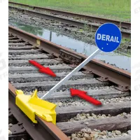 ALDON Rail Track Derailer: Derailer, Two-Way, 10 mph Speed - Max (MPN 4014-08-S). Key specifications — attr1385012: ALDON; attr1385058: Derailer; attr1385021: Two-Way.