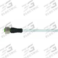 Cordset: M12 Female Straight X Bare Wire, 3 Pins, Gray, PVC, 10 m Cable Lg, 4 A Max Current (A) (MPN 7000-12181-2131000). Key specifications — Cable Jacket Color: Gray; End 1 Gender: Female; End 1 Mounting Orientation: Straight; End 2 Connection Type: Bare Wire; IP Rating: IP65; Brand: MURRELEKTRONIK; Wire Size: 22 AWG; Cable Jacket Material: PVC.