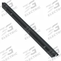 NATIONAL GUARD Door Weatherstripping: Bulb Insert, 4 ft Lg, 7/8 in Wd, 13/16 in Ht (MPN 155VDKB-48). Key specifications — Insert Material: Vinyl; Flange Material: Aluminum; Brand: NATIONAL GUARD.
